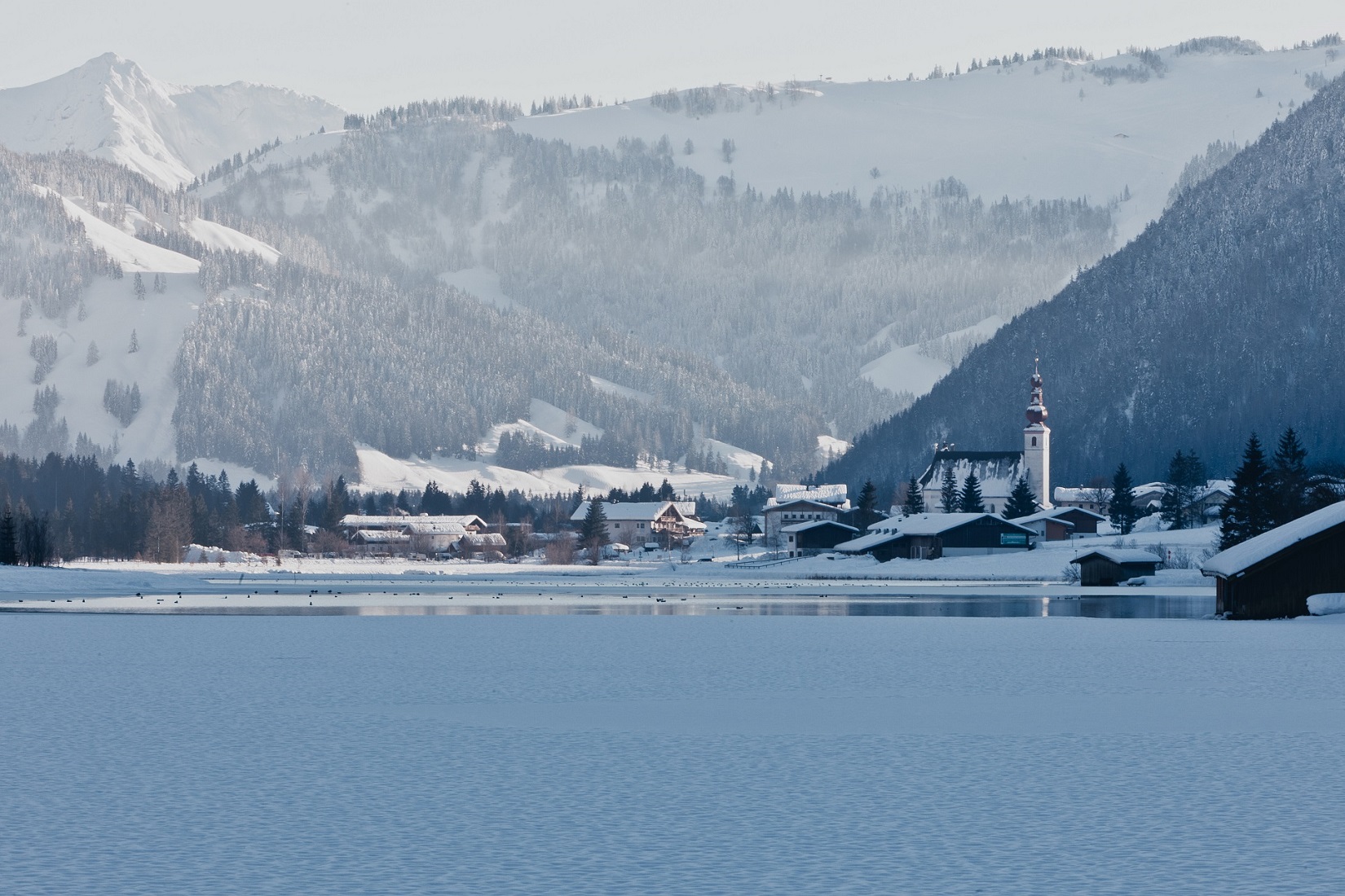 Winterlandschaft in St. Ulrich am Pillersee